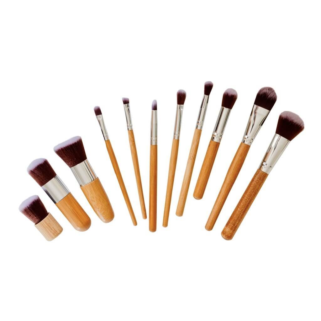 Poppy Sloane Bamboo Luxury 11 Piece Makeup Brush Set